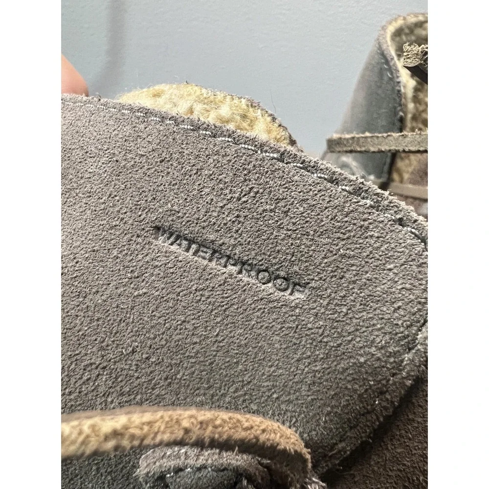 Merrell Women's Gray‎ Suede Waterproof Faux Fur Lined Ankle Boots EU 42 US 10.5